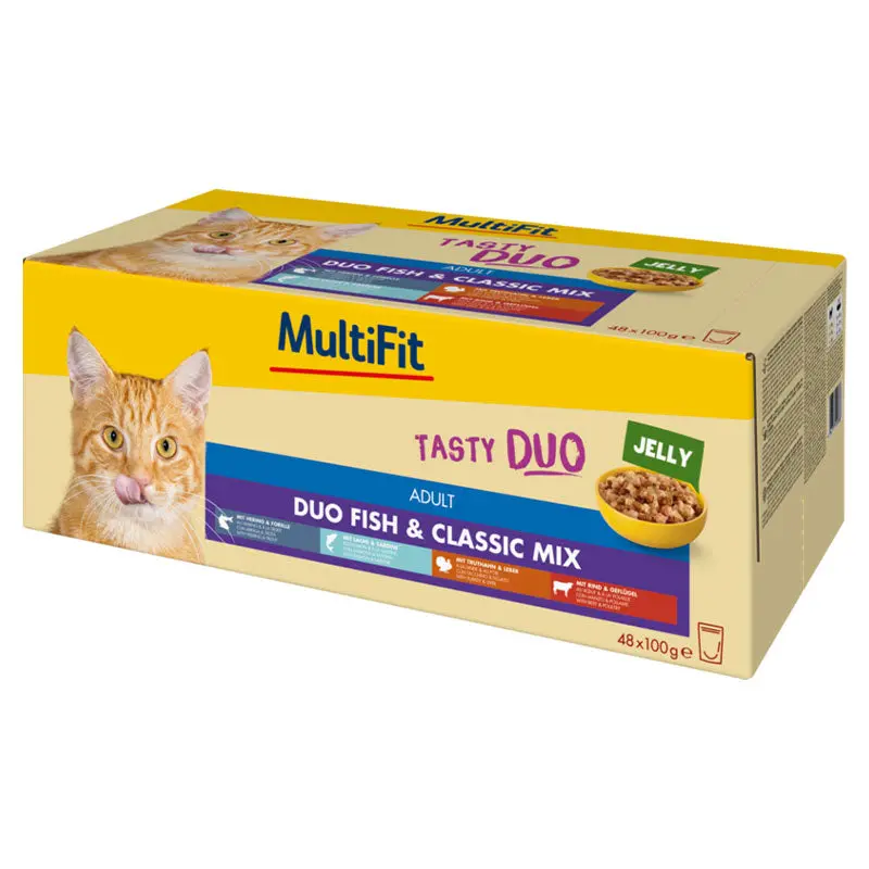 Adult Jelly Duo, menuboks fisk & classic mix 24 x 100 g - Image 2
