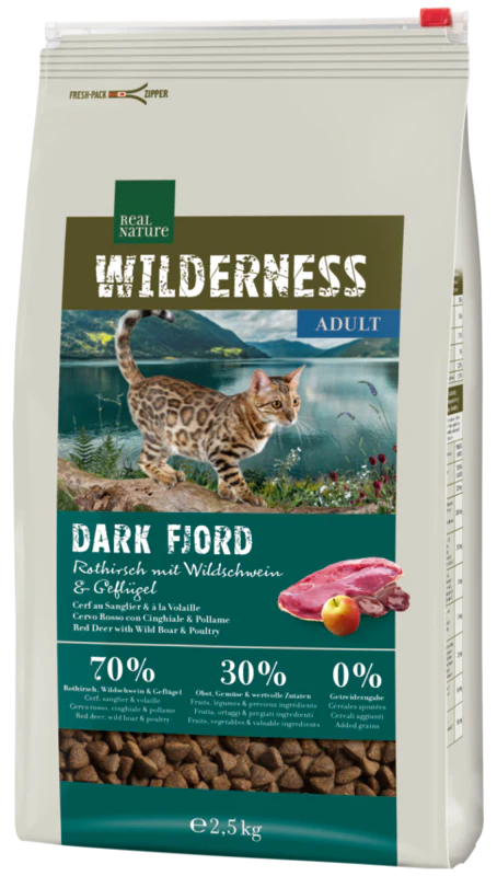 Adult Wilderness Dark Fjord kronhjort,vildsvin & and 2,5 kg