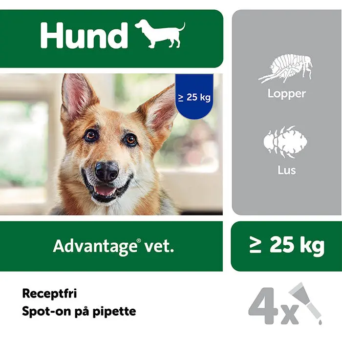 ADVANTAGE VET Loppemiddel hund over 25 kg - 4x4,0 ml - Image 5