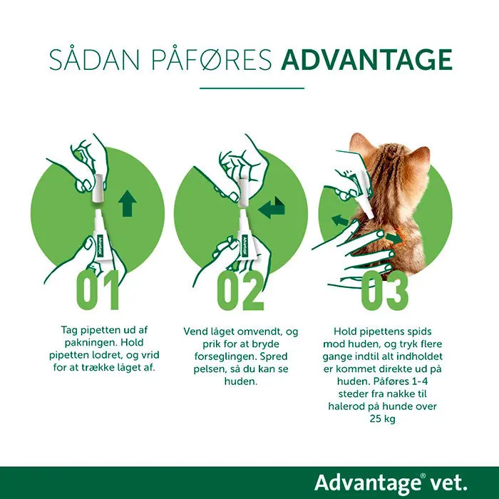 ADVANTAGE VET Loppemiddel kat under 4 kg - 4x0,4 ml - Image 6