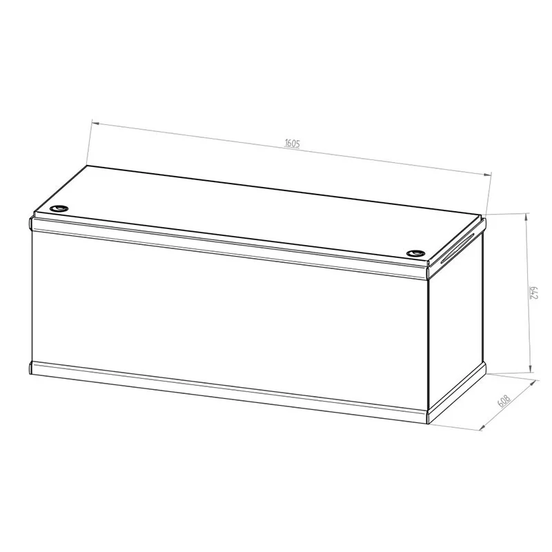 Akvarium Move 576 l, 160x60x64 cm sort - Image 5