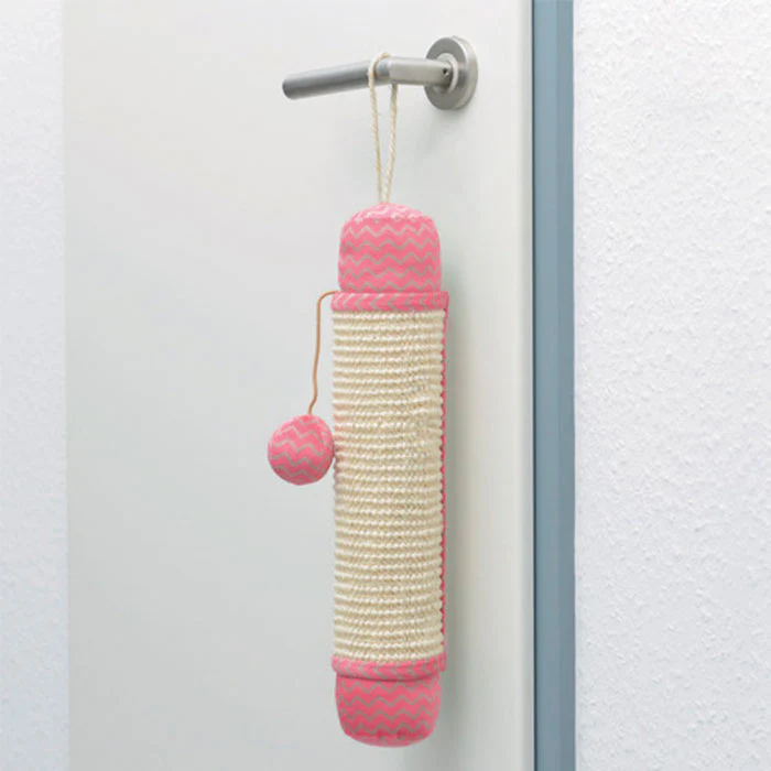 Kradserulle Ivory38 x ø7 cm ass pink/grøn
