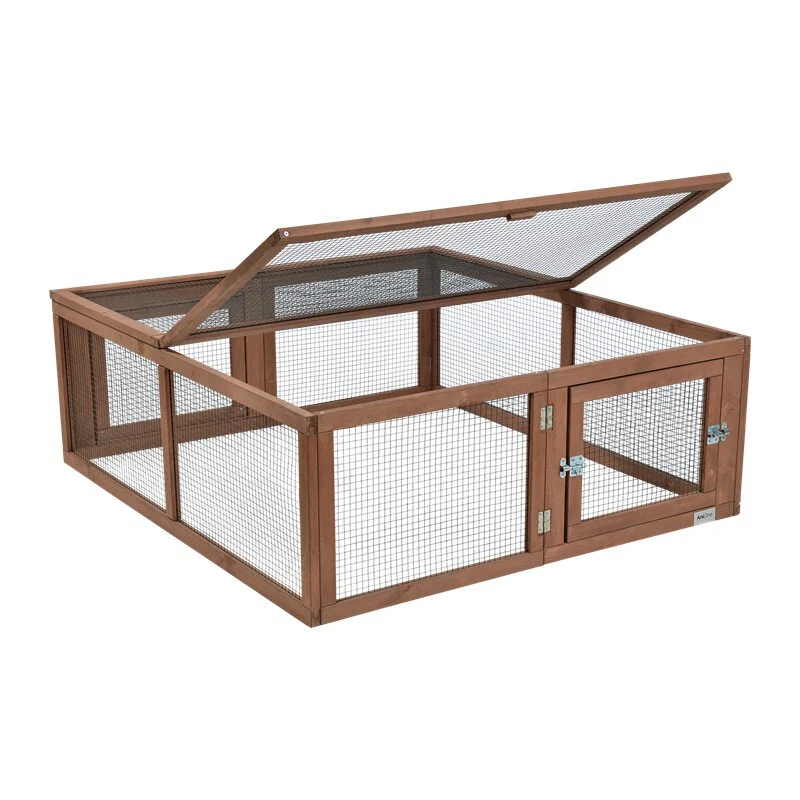 Udendørsbur Woody Garden 116x107x41,6 cm brun