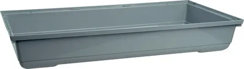 Bund til gnaverbur 122 x 58 x 16 cm grå