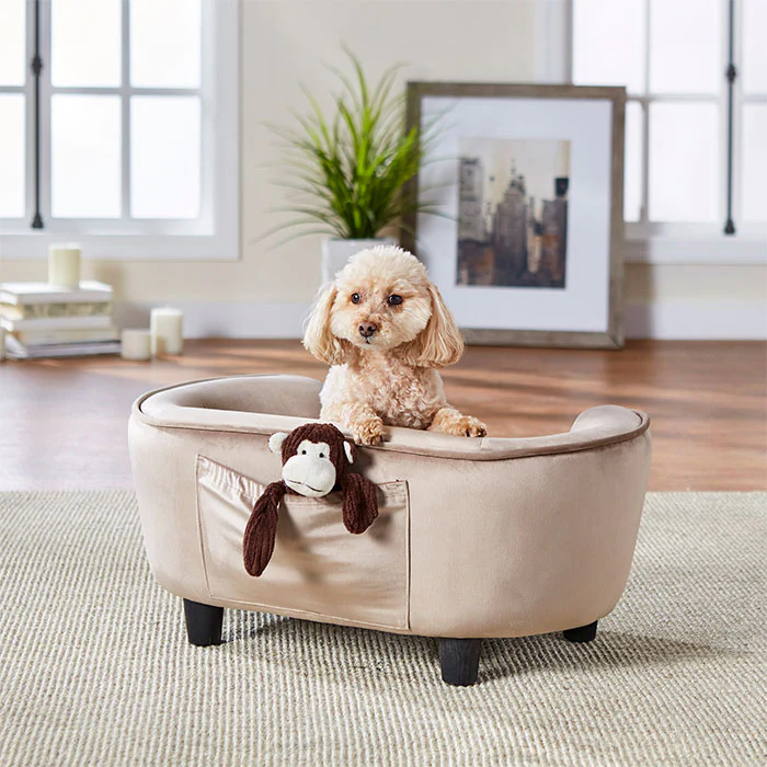 Coco hundesofa plys Beige - Image 3