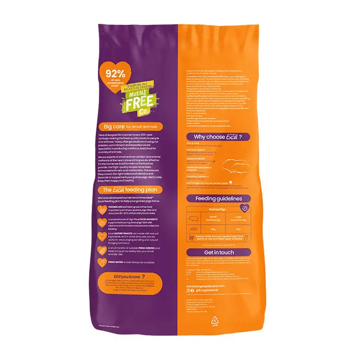 Excel marsvin adult solbær & oregano 1,5 kg - Image 2
