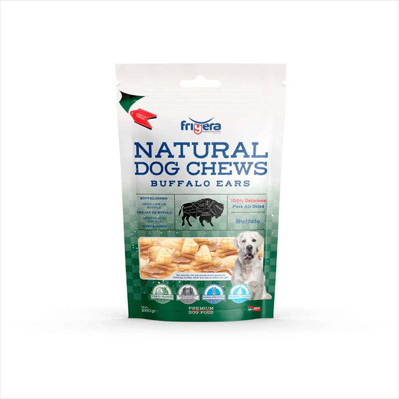 Natural Dog bøffelører 250 g 8 stk