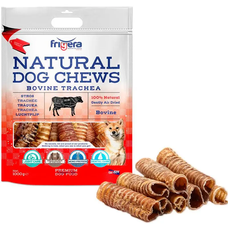 Natural Dog Chews Okseluftrør 1 kg 26-28 stk - Image 2