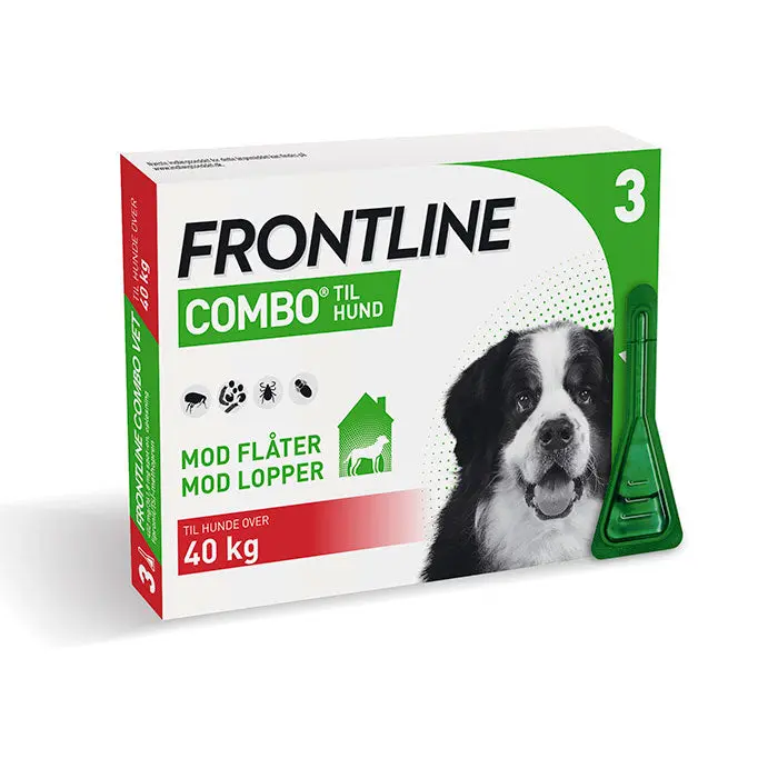 FRONTLINE Flåt- & Loppemiddel Combo Vet hund 40 kg+ - 3x4,02 ml - Image 2