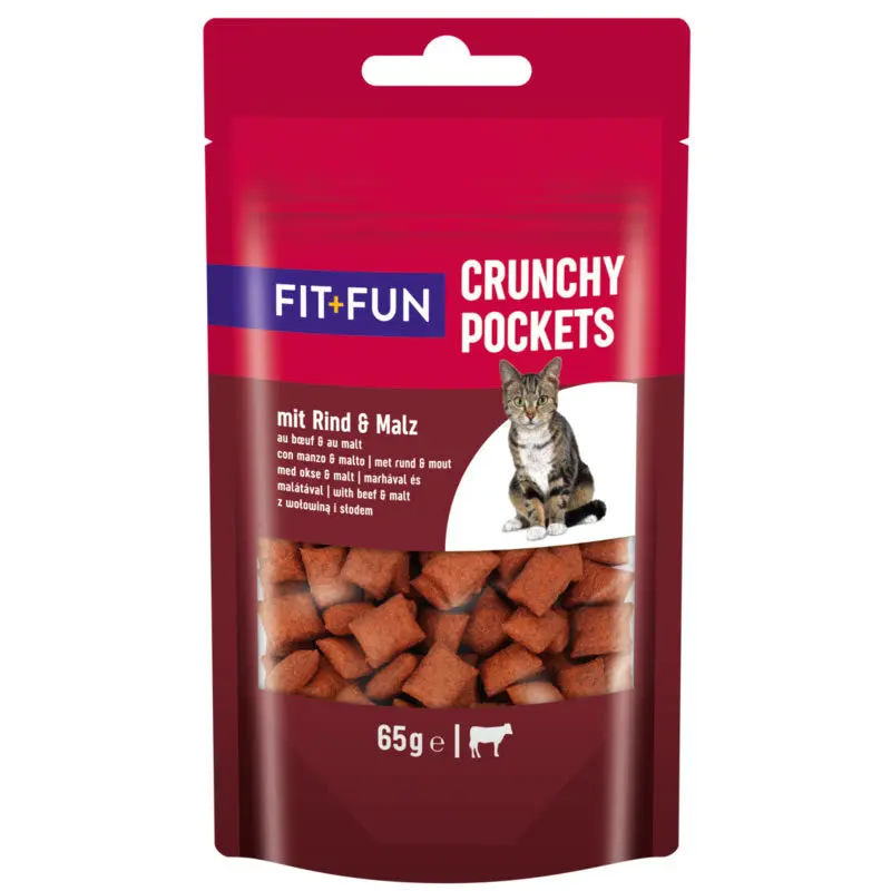 Godbidder Crunchy Pocket okse, malt 65 g