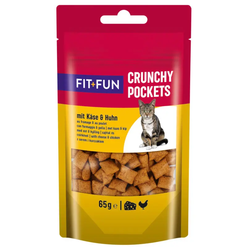 Godbidder Crunchy Pocket ost, kylling 65 g