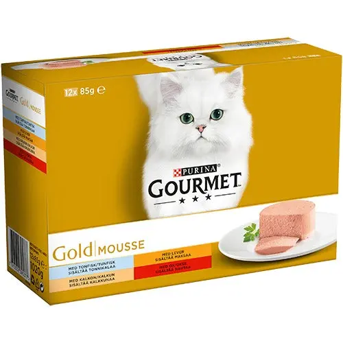 Adult Mousse, menuboks dåse 4 varianter 12x85 g
