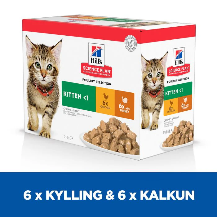 Kitten Healthy Dev., menu pou kylling & kalkun 12x85 g - Image 3