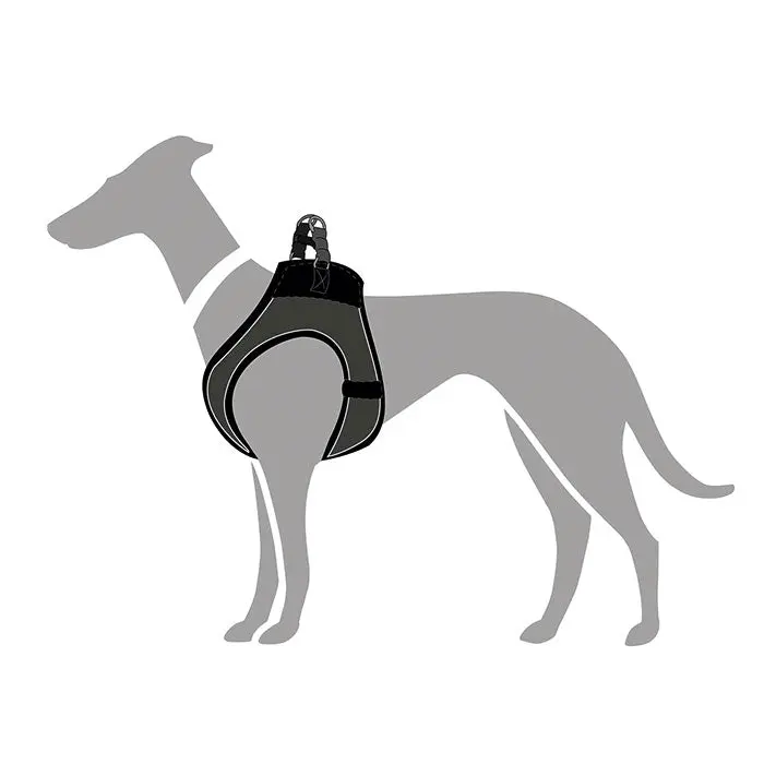 Hunter Hilo Comfort Hundesele hals 35-37cm bryst 36-40cm grå - Image 4