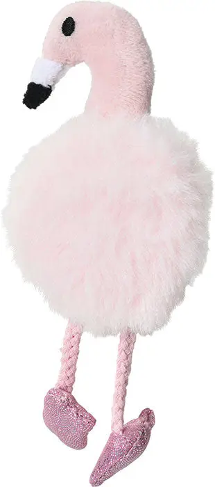 Kattelegetøj Flamingo fyldbar 15 cm pink