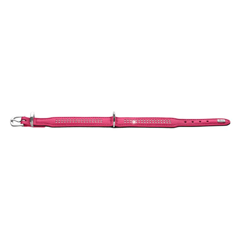 Læderhalsbånd Diamond Petit Pink - Image 11
