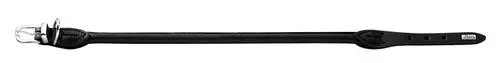Læder rund halsbånd Petit Elg 30-33 cm 6 mm bred sort - Image 2
