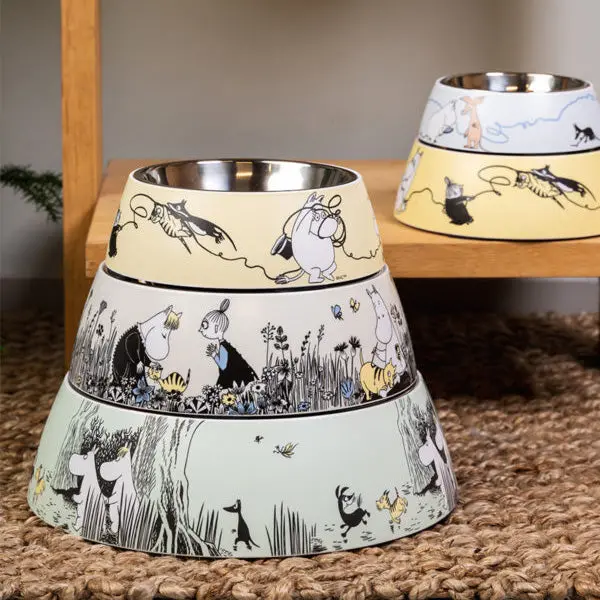 Melamin skål Moomin Pets L 650 ml grå - Image 4