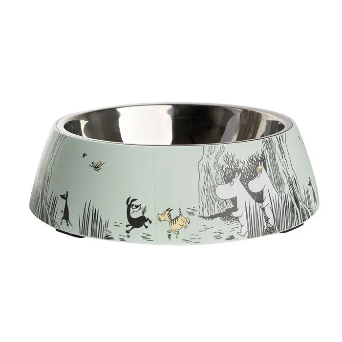 Melamin skål Moomin Pets XL 1200 ml grøn - Image 3