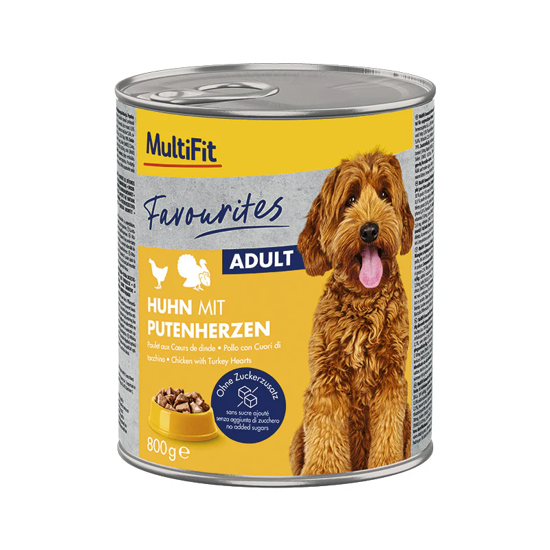 Favourites, dåse kylling & kalkunhjerte, 800 g - Image 2