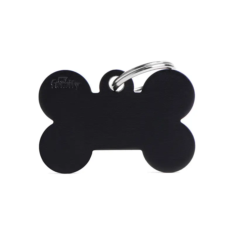 Navnetegn ben big 2,5x3,8 cm sort