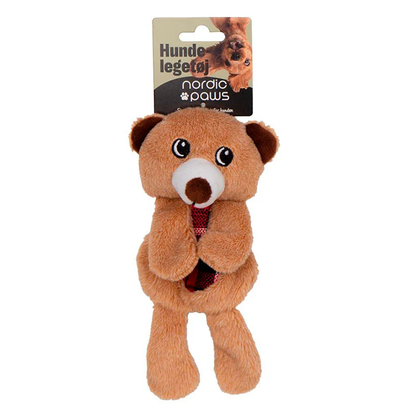 Plyslegetøj Knitre Bamse 20 cm