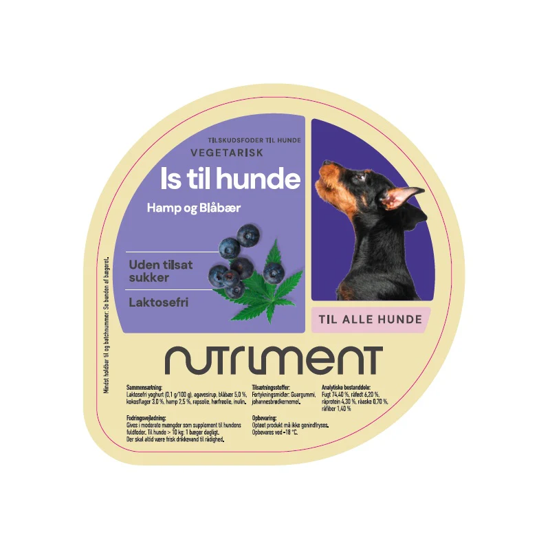 Hundeis hamp & blåbær 90ml - Image 3