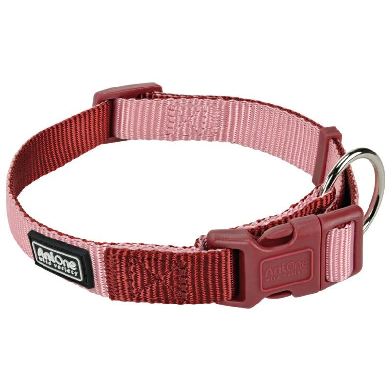 Nylonhalsbånd Classic Pink - Image 3
