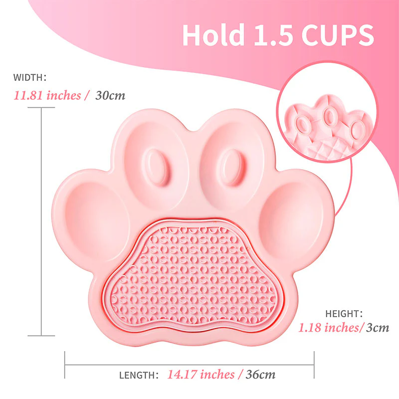 Slow Feeder Lick Pad 36x30x3 cm lyserød - Image 3