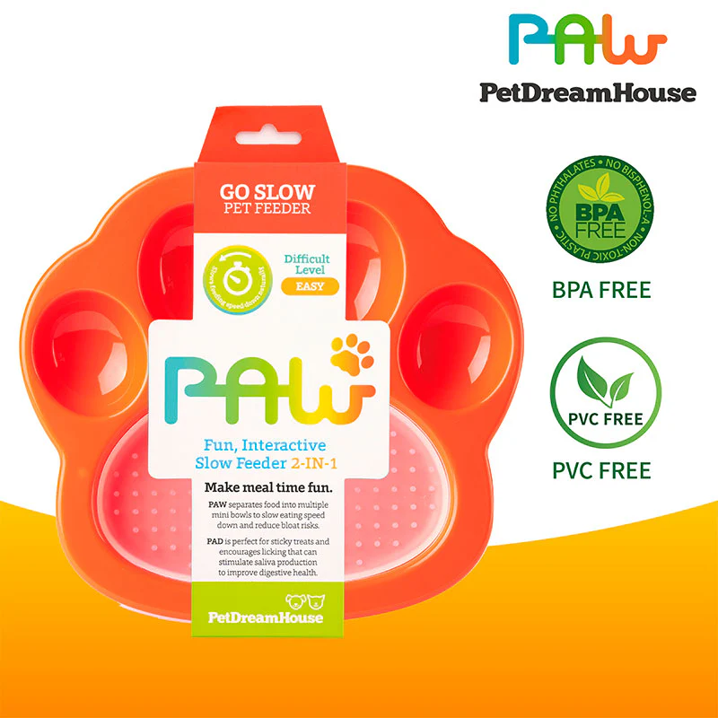 Slow Feeder Lick Pad Mini 20x18x3,2 cm orange - Image 2