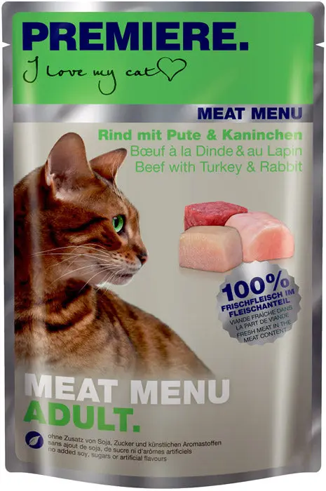 Adult Meat Menu, pouch kalkun & kanin 85 g