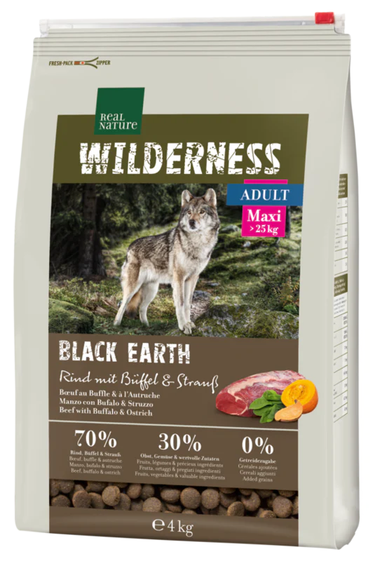 Adult Wild. Black Earth Maxi okse, struds & bøffel 4 kg