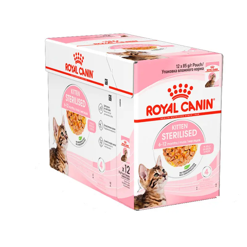 Kitten Jelly menuboks pouch sterilised 12 x 85 g