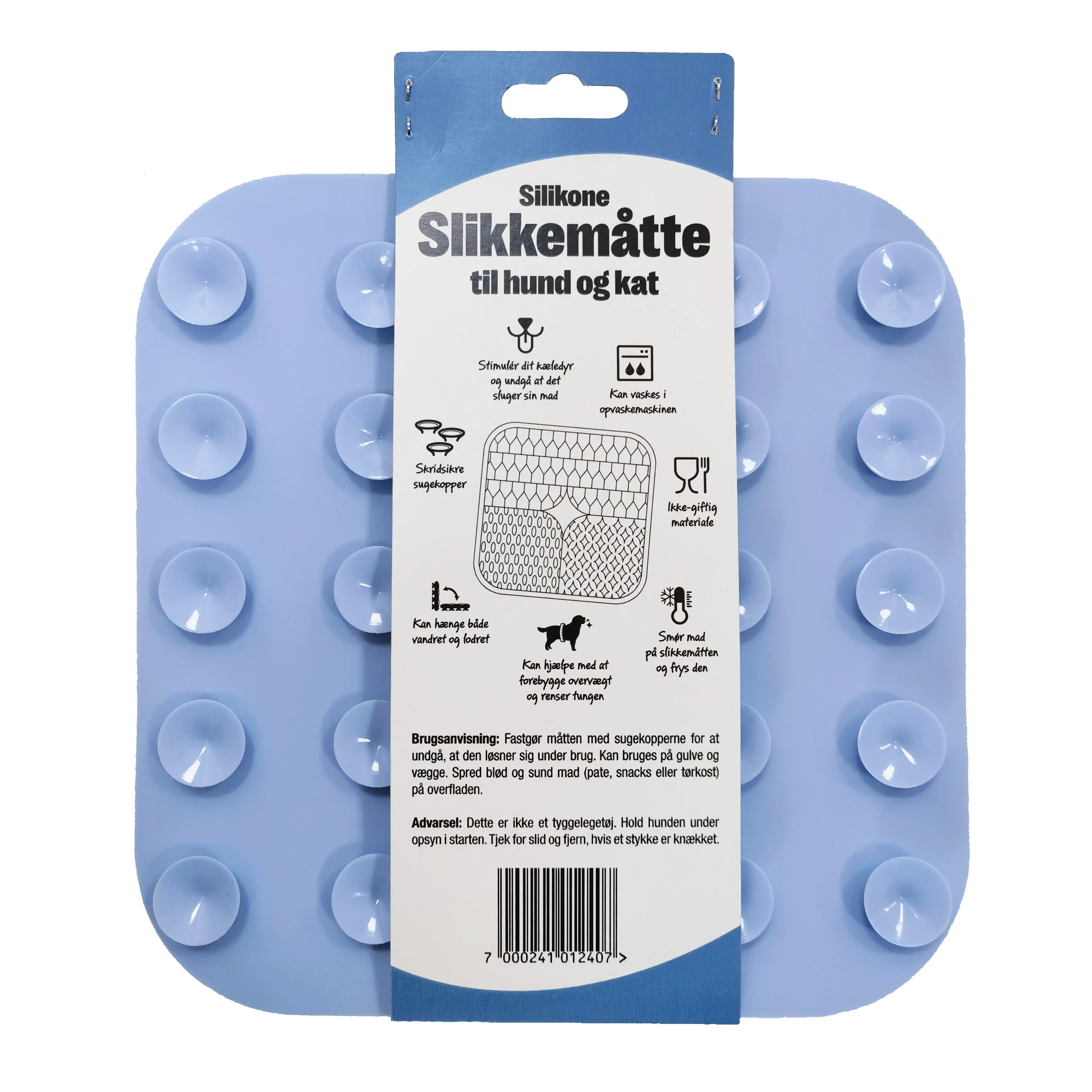 Slikkemåtte 20x20 cm lyseblå - Image 2