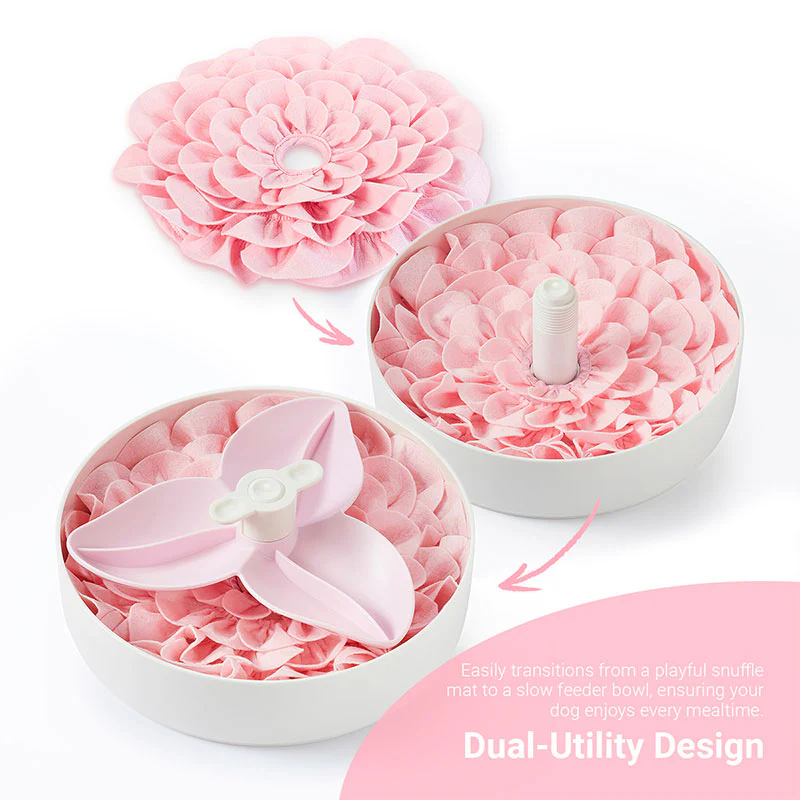 Blossom Snuffle Mat 23x3 cm 2-pak lyserød - Image 3