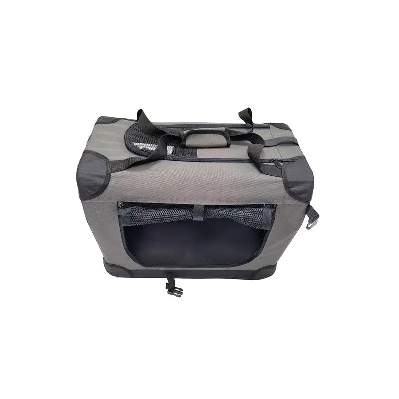Transportbur Foldbar L 70x52x52 cm grå