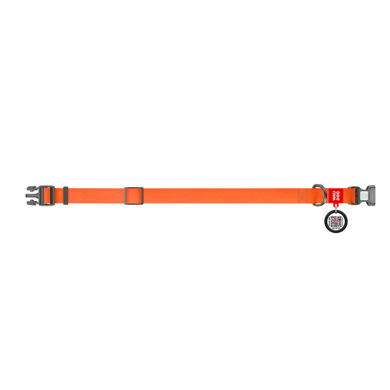 Halsbånd WP orange m/QRkode - 25 mm, 34-49 cm - Image 3